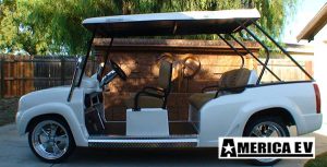ev luxe golf cart, america ev ev luxe, luxury golf cart